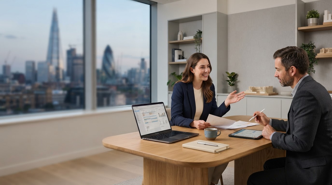Eventdatum predictive analytics interface displayed in a calm, minimalist workspace